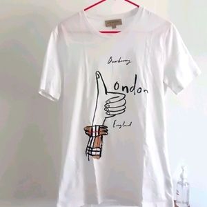 Burberry London, England t-shirt mens white medium